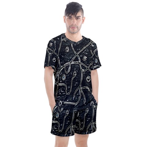 Abstract Surface Artwork Men s Mesh Tee And Shorts Set by dflcprintsclothing