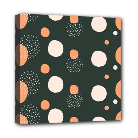 Black Peach White  Mini Canvas 8  X 8  (stretched) by Sobalvarro