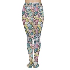 Multicolored Watercolor Stones Tights by SychEva