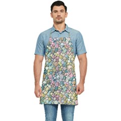 Multicolored Watercolor Stones Kitchen Apron by SychEva