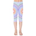 Pretty Pastel Boho Hippie Mandala Kids  Capri Leggings  View1