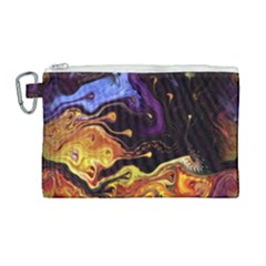 Nebula Starry Night Skies Abstract Art Canvas Cosmetic Bag (large) by CrypticFragmentsDesign