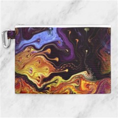 Nebula Starry Night Skies Abstract Art Canvas Cosmetic Bag (xl) by CrypticFragmentsDesign