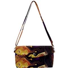 Nebula Starry Night Skies Abstract Art Removable Strap Clutch Bag by CrypticFragmentsDesign