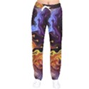 Nebula Starry Night Skies Abstract Art Women velvet Drawstring Pants View1