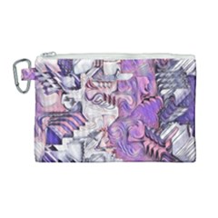 Blooming Lilacs Spring Garden Abstract Canvas Cosmetic Bag (large) by CrypticFragmentsDesign