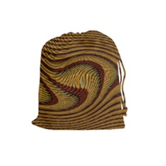 Golden Sands Drawstring Pouch (large) by LW41021