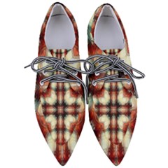 Royal Plaid  Pointed Oxford Shoes by LW41021