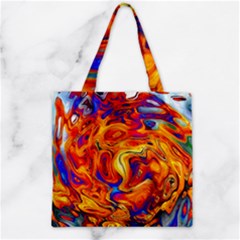 Sun & Water Zipper Grocery Tote Bag by LW41021