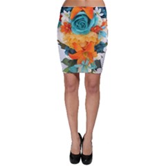 Spring Flowers Bodycon Skirt by LW41021