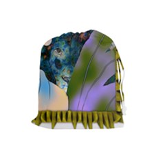 Jungle Lion Drawstring Pouch (large) by LW41021