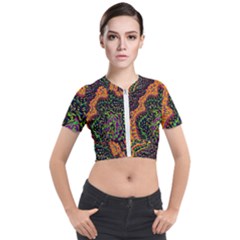 Goghwave Short Sleeve Cropped Jacket by LW41021