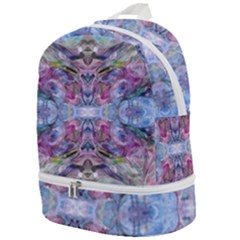 Marbled Pebbles Zip Bottom Backpack by kaleidomarblingart