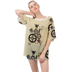 Angels Oversized Chiffon Top by PollyParadise