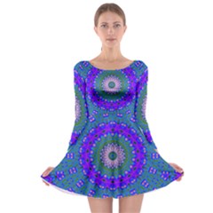 Bluebelle Long Sleeve Skater Dress by LW323