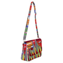 Forrest Sunset Shoulder Bag With Back Zipper by LW323