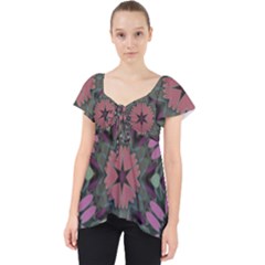 Tropical Island Lace Front Dolly Top by LW323
