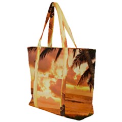 Sunset Beauty Zip Up Canvas Bag by LW323