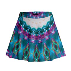 Peacock Mini Flare Skirt by LW323