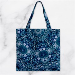 Blue Heavens Zipper Grocery Tote Bag by LW323