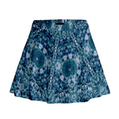 Blue Heavens Mini Flare Skirt by LW323