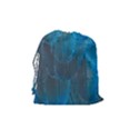 Feathery Blue Drawstring Pouch (Medium) View2