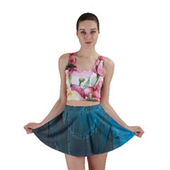 Feathery Blue Mini Skirt by LW323