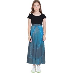 Feathery Blue Kids  Skirt by LW323