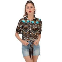 Holy1 Tie Front Shirt  by LW323