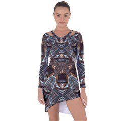 Holy2 Asymmetric Cut-out Shift Dress by LW323