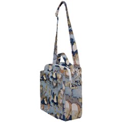 Famous Heroes Of The Kabuki Stage Played By Frogs  Crossbody Day Bag by Sobalvarro