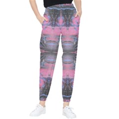 Grey Pink Module  Tapered Pants by kaleidomarblingart