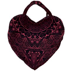 Burgundy Giant Heart Shaped Tote by LW323