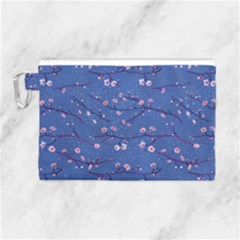 Branches With Peach Flowers Canvas Cosmetic Bag (large) by SychEva