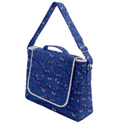 Branches With Peach Flowers Box Up Messenger Bag by SychEva