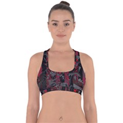 Gates Of Hell Cross Back Hipster Bikini Top  by MRNStudios