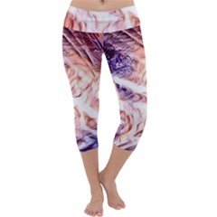 Sonic Boom Capri Yoga Leggings by MRNStudios