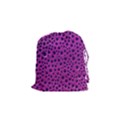 Purple Abstract Print Design Drawstring Pouch (Small) View1