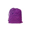 Purple Abstract Print Design Drawstring Pouch (Small) View2