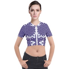 Simple Country Short Sleeve Cropped Jacket by LW323