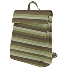 Linear Warm Print Design Flap Top Backpack by dflcprintsclothing