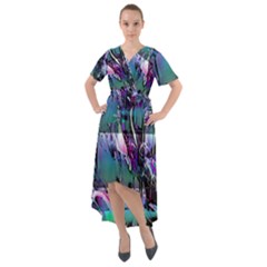 Technophile s Bane Front Wrap High Low Dress by MRNStudios