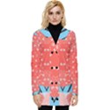 Chic Boho Print E Button Up Hooded Coat  View1
