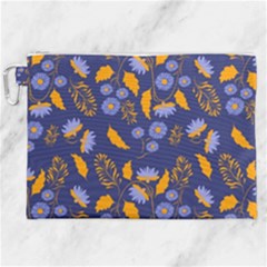 Folk Floral Art Pattern  Flowers Abstract Surface Design  Seamless Pattern Canvas Cosmetic Bag (xxl) by Eskimos