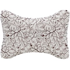 Pencil Flowers Seamless Pattern Seat Head Rest Cushion by SychEva