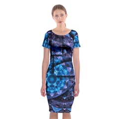 Dismembered Mandala Classic Short Sleeve Midi Dress by MRNStudios