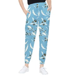 Folk Flowers Art Pattern Floral Abstract Surface Design  Seamless Pattern Tapered Pants by Eskimos