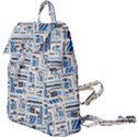 Ethnic Geometric Abstract Textured Art Buckle Everyday Backpack View1