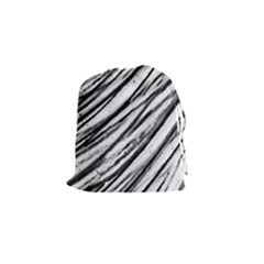 Galaxy Motion Black And White Print 2 Drawstring Pouch (small) by dflcprintsclothing