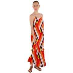 Pop Art Mosaic Cami Maxi Ruffle Chiffon Dress by essentialimage365
